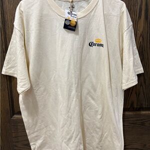 Corona Men's Short Sleeve Beige Tee